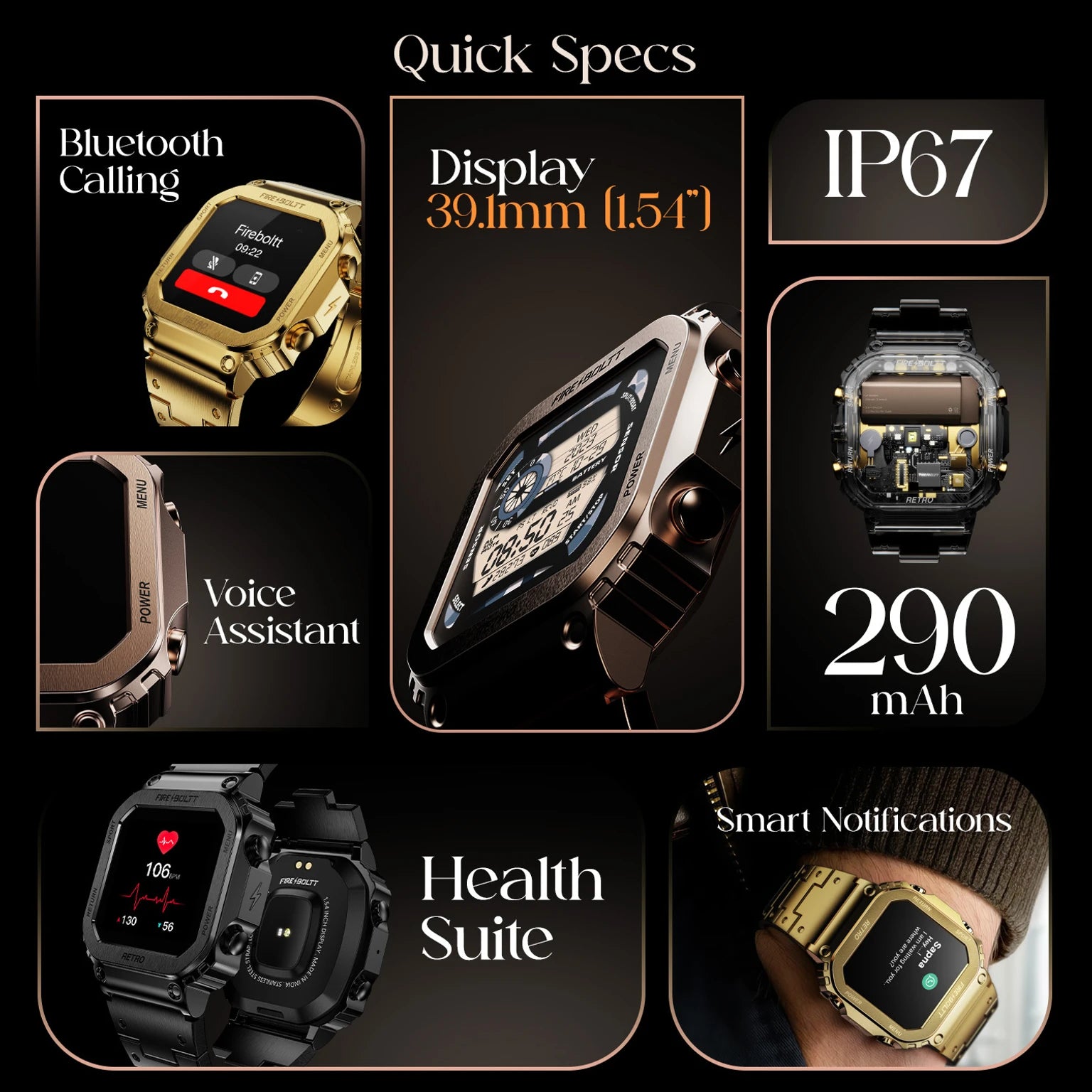 Fire-boltt Retro Smartwatch