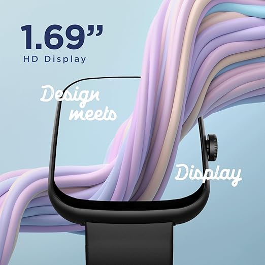 Boat Wave Style Smart Watch Square Hd