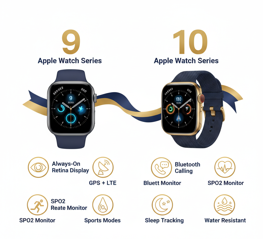 Apple Watch Combo Features Infographic - Galaxy World