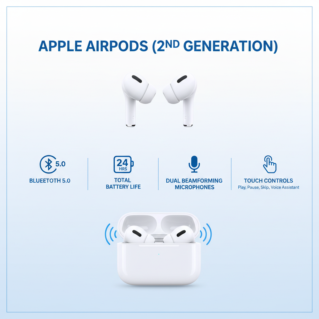Gen 2 Airpods - Features Infographic